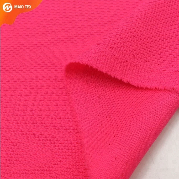 
100% polyester honeycomb bird eye mesh dry fit sport coolmax fabric for sport wear 