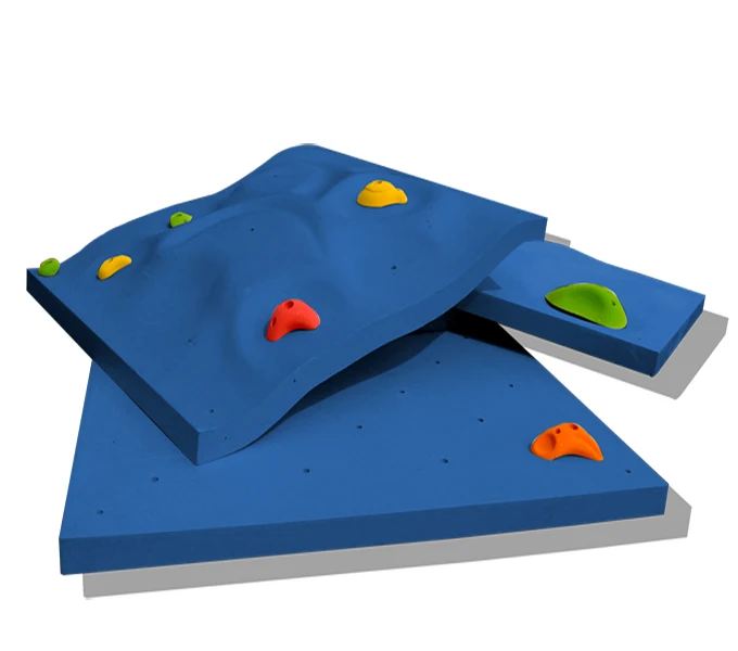3D Rock Climbing walls blue and white porcelain series