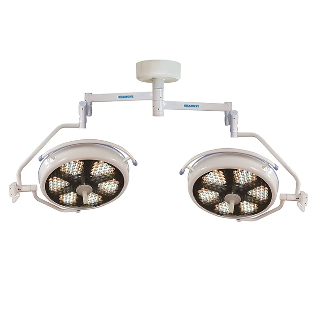 160000 Lux Shadowless Veterinary  MEDICAL Double Dome Ceiling Mounted Surgical LED Operating Light