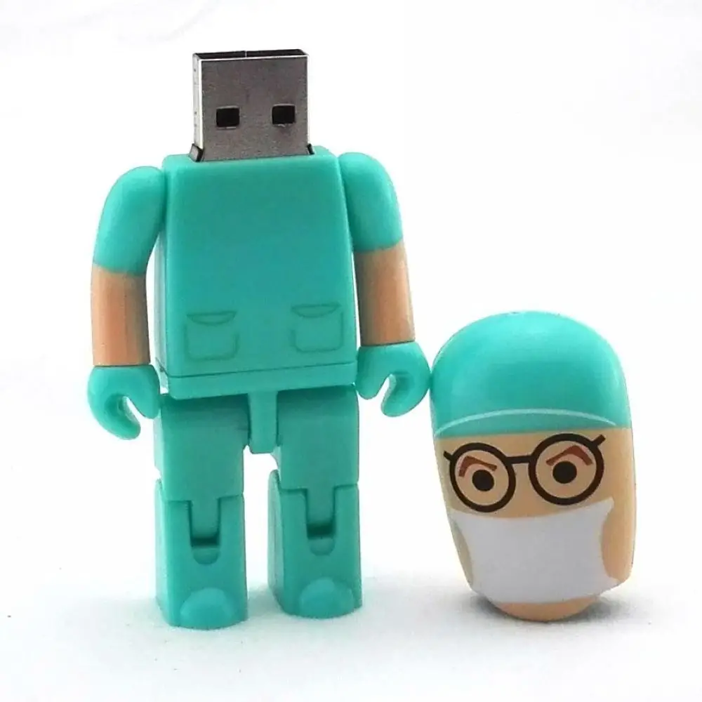 8GB 16GB 32GB Cartoon Doctors Male nurse Dentist shape card usb flash pen drive