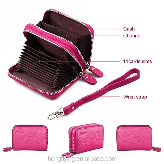 
RFID Blocking Leather Wallets Credit Card Safe ID Holder /Case/Protector, Multifunctional Card Holder Safe Travel Wallets for wo 