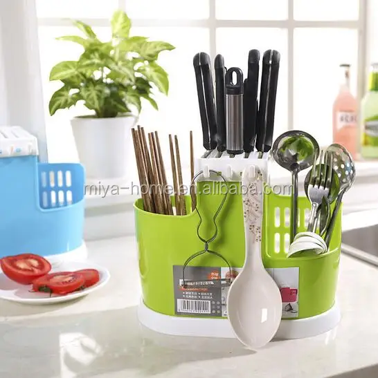 Hot sale Kitchen Tool Storage Box / Kitchenware Tableware Rack Draining Holder / Kitchen tableware spoon chopsticks storage box
