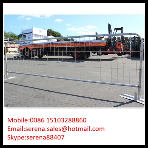 
Pedestrian barriers/galvanised portable fence 