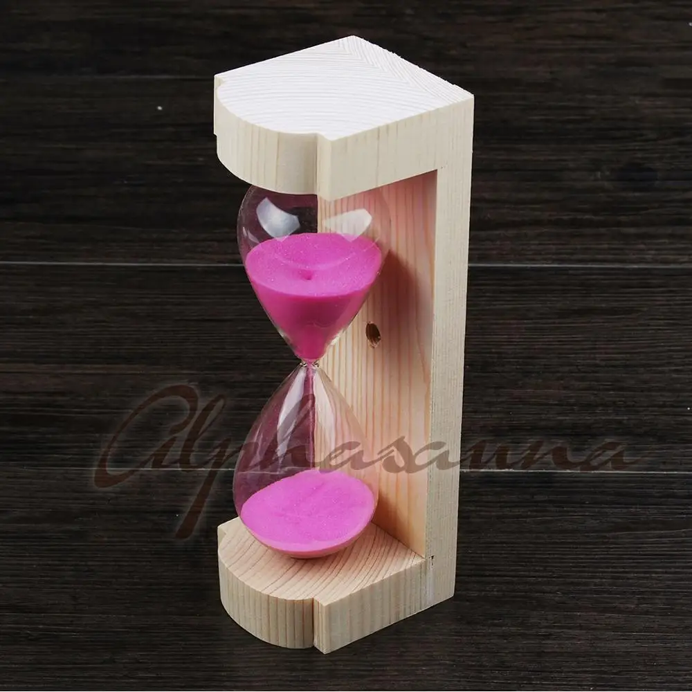 OEM popular model hourglass / sand timer 15 minutes of pine wood material with low price