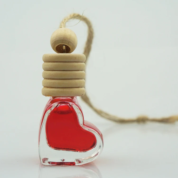 6ML Little Love perfume Bottle Vehicle mounted Sub packaging Glass Aromatherapy Bottle Car Essential Oil Volatile Empty Bottle