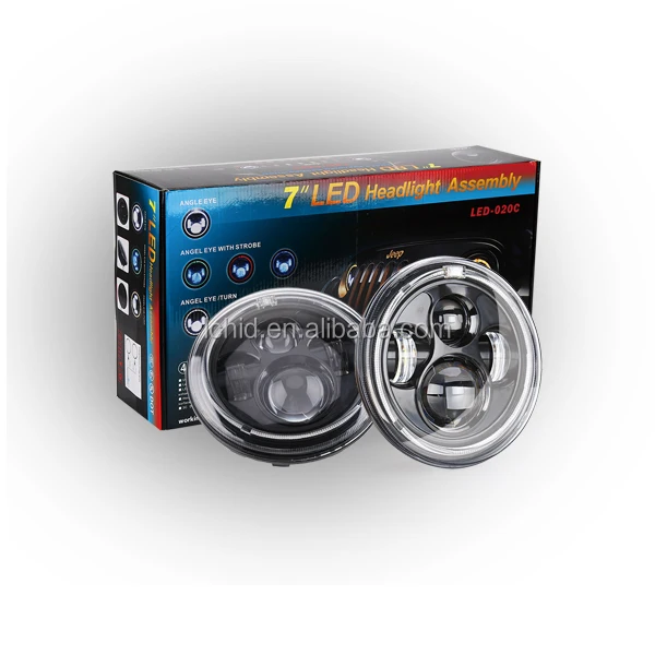 HOT SALE 7 inch LED motorcycle headlight assembly dragon version 60W headlamp