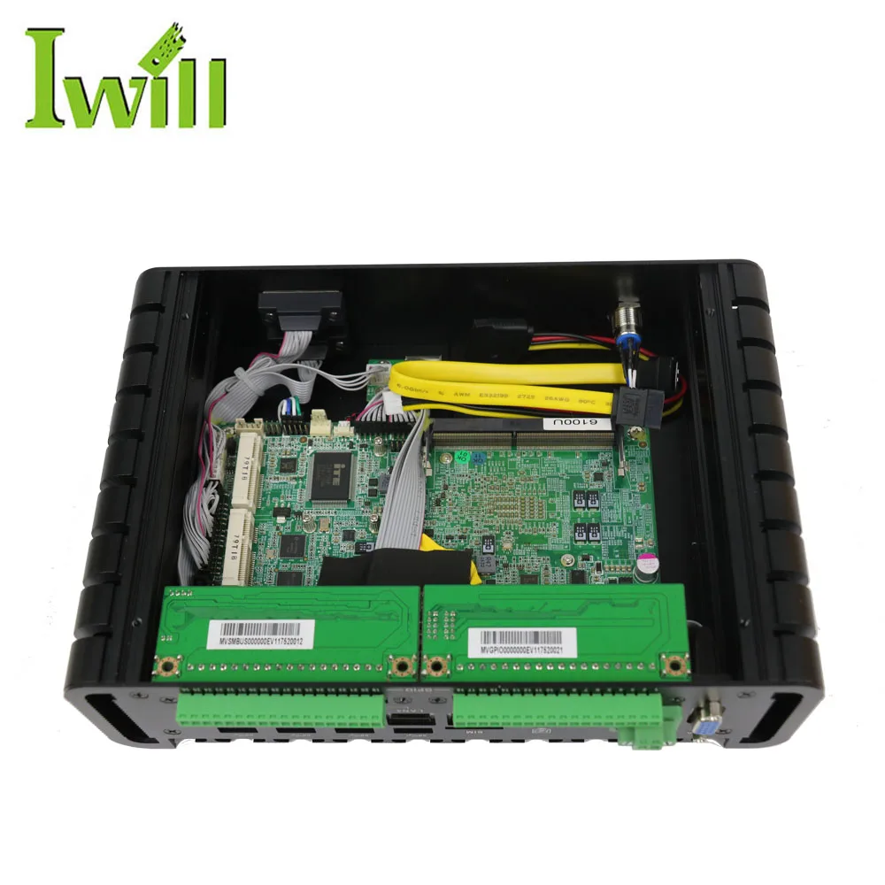 Встроенный ПК 3855U/I3/I5/I7 IBOX603 4POE 5LAN безвентиляторный промышленный ПК для камер