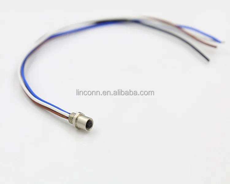 Mini M5 connector waterproof connector used in Remote metering or Robot connector