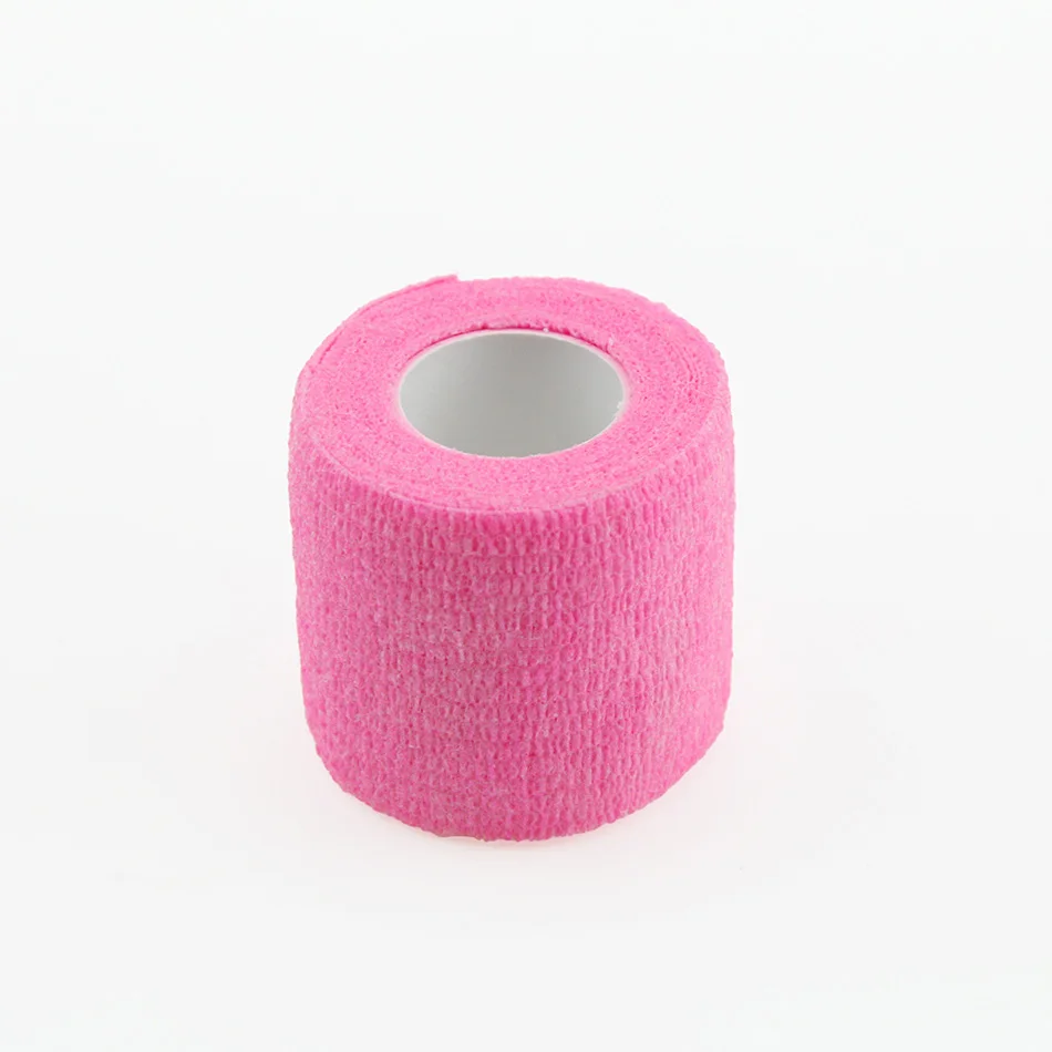 
Stock clearance sales latex and latex-free colored elastic supportive cohesive bandage wrap for animals 
