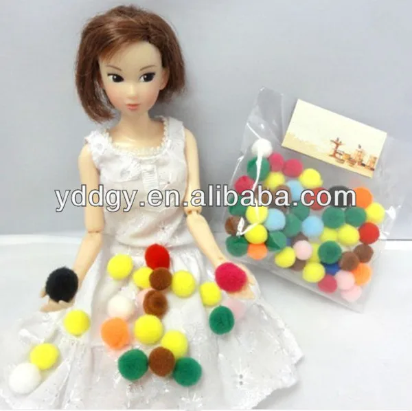 Полипропиленовые помпоны разных цветов для украшения вечеринки или свадьбы, поставка с завода в Китае