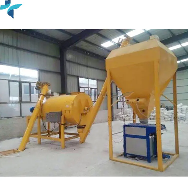 Semi-Auto Ready Mix Dry Plaster Mortar Skim Coat Powder Plant Production Line Dry Mix Mortar Machine