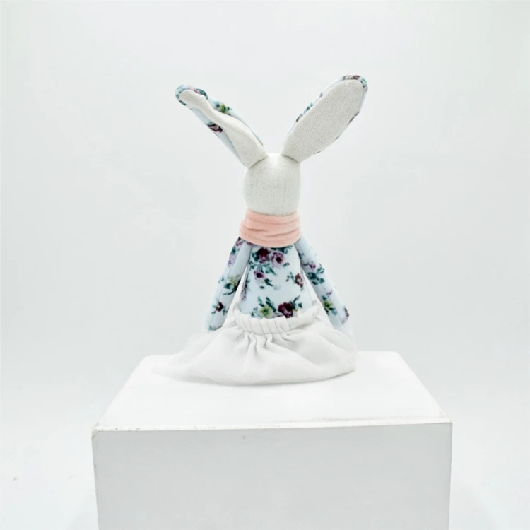 Новейший праздничный домашний декор, весенние подарки, цветочный тканевый предмет, милый кролик, розовый кролик, пасхальные поделки для декора