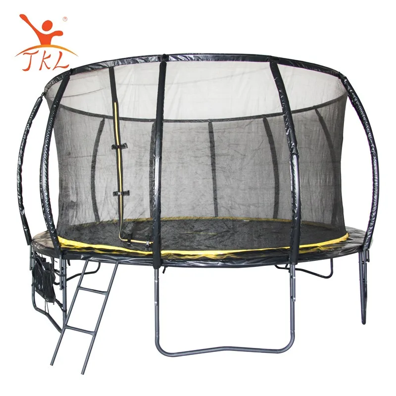 Aerobic Training premium outdoor round big bungee jumping large cama elastica adult trampoline with safety enclosures for sale