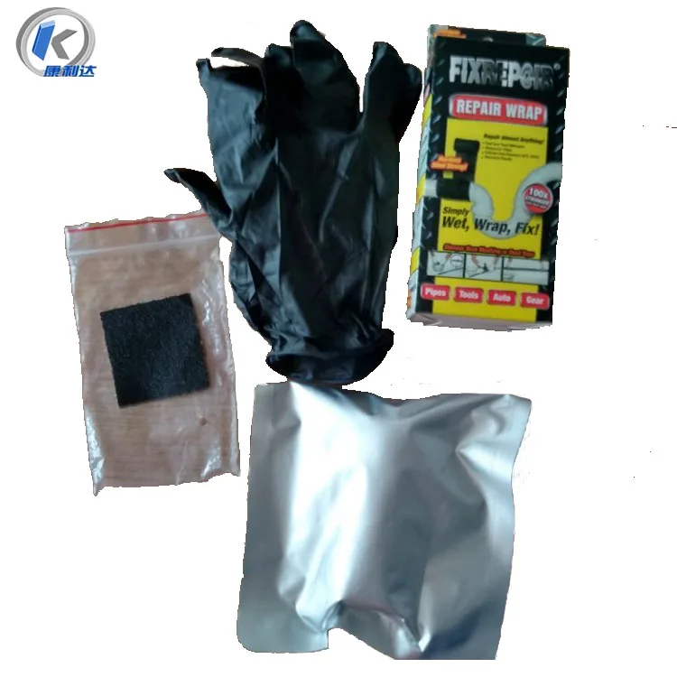 FIXREP@IR Repair Wrap Heat Wrap Fiberglass Water Activated Tape for Engine, automobile exhaust pipe, welding tongs