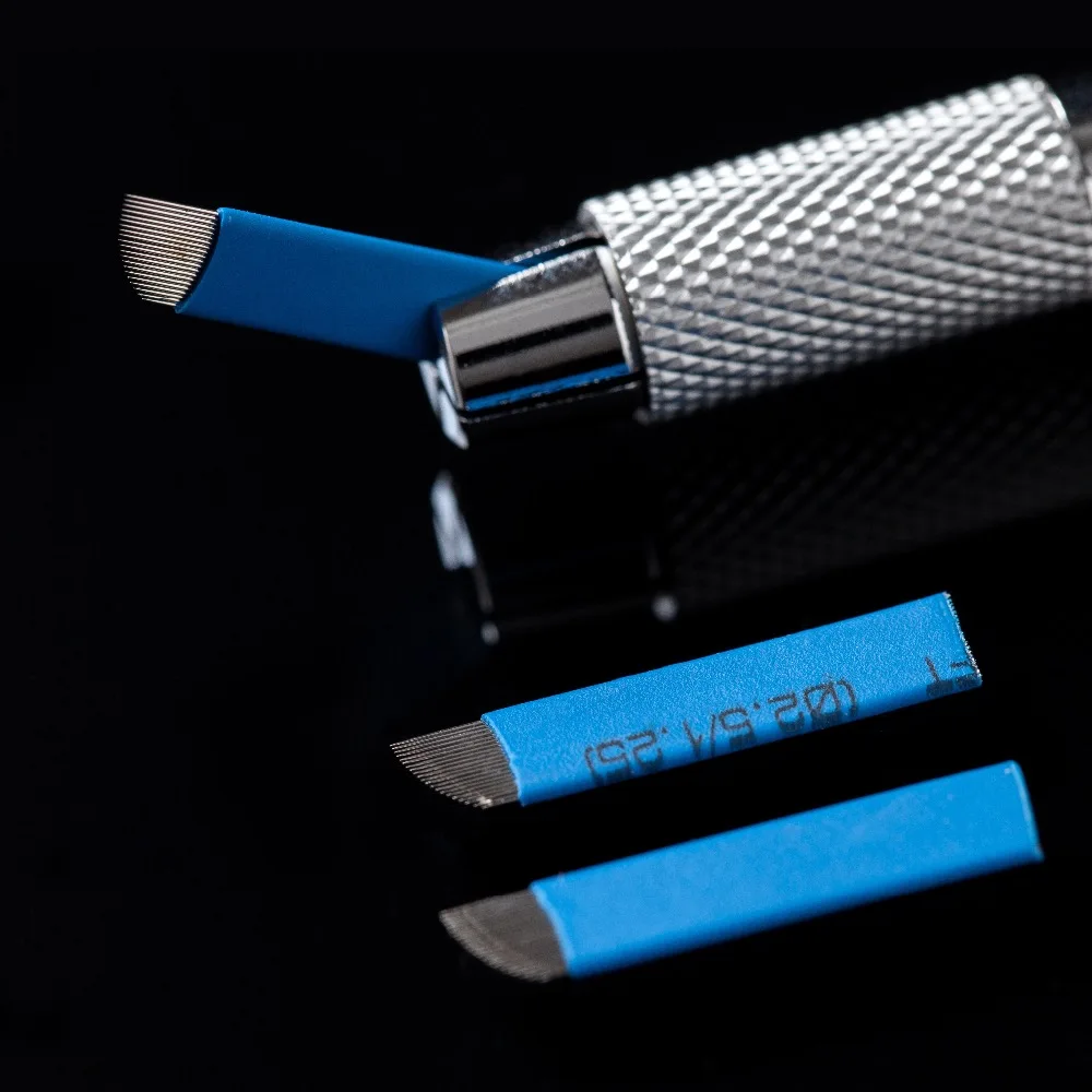 Factory wholesale microblading tattoo needle 0.20*21 needles for permanent makeup Eyebrow Microblading Blades