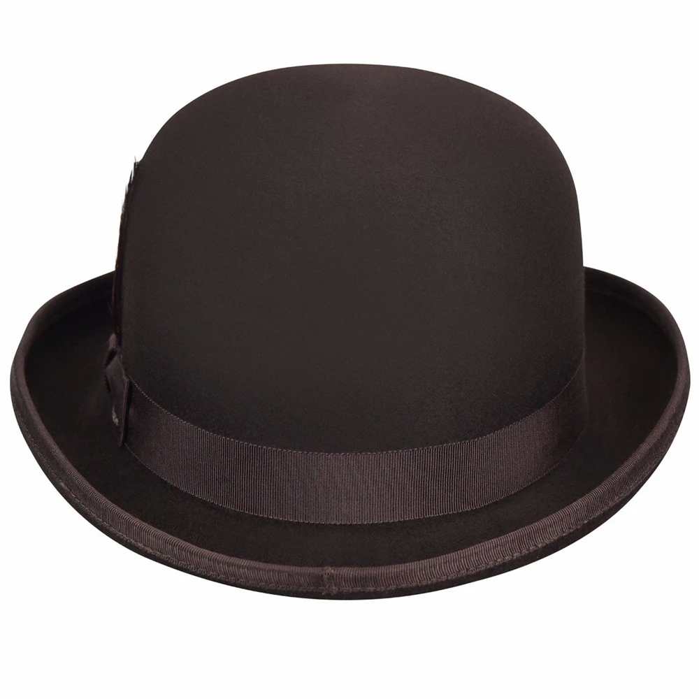 
Custom Men Wool Felt Derby Hat chapeaux man 