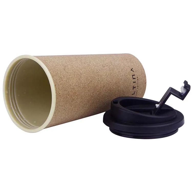 
Welford Wholesale Office Home Travel Use Cork Coffee Mug Plastic Mugs with Lid Custom logo Cup Mug 