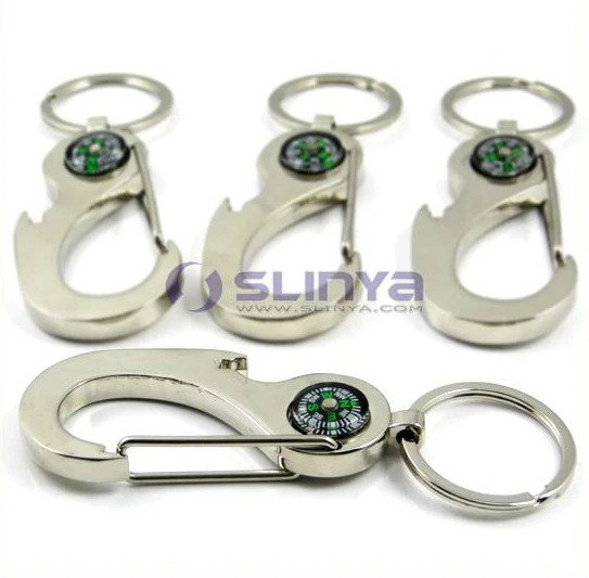 Wild Sport Child Education Gift Zinc Alloy Metal Keychain Compass