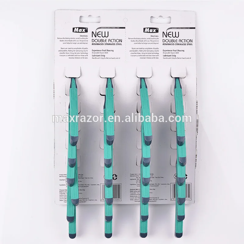 Max brand double blade disposable shaving razor