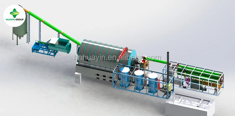 оборудование перерабатывает шины и может получить дизельное топливо,очень экологичное оборудование.