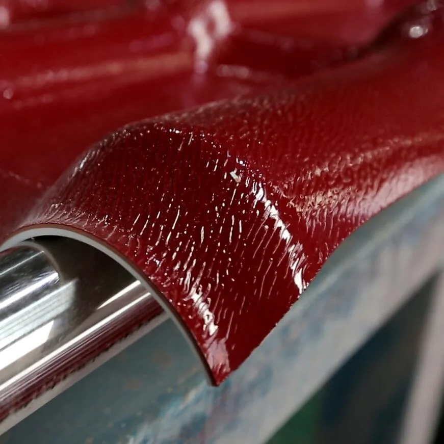 Eco-Friendly Construction  rain protection color coated  Chinese red  asa synthetic resin roof tile