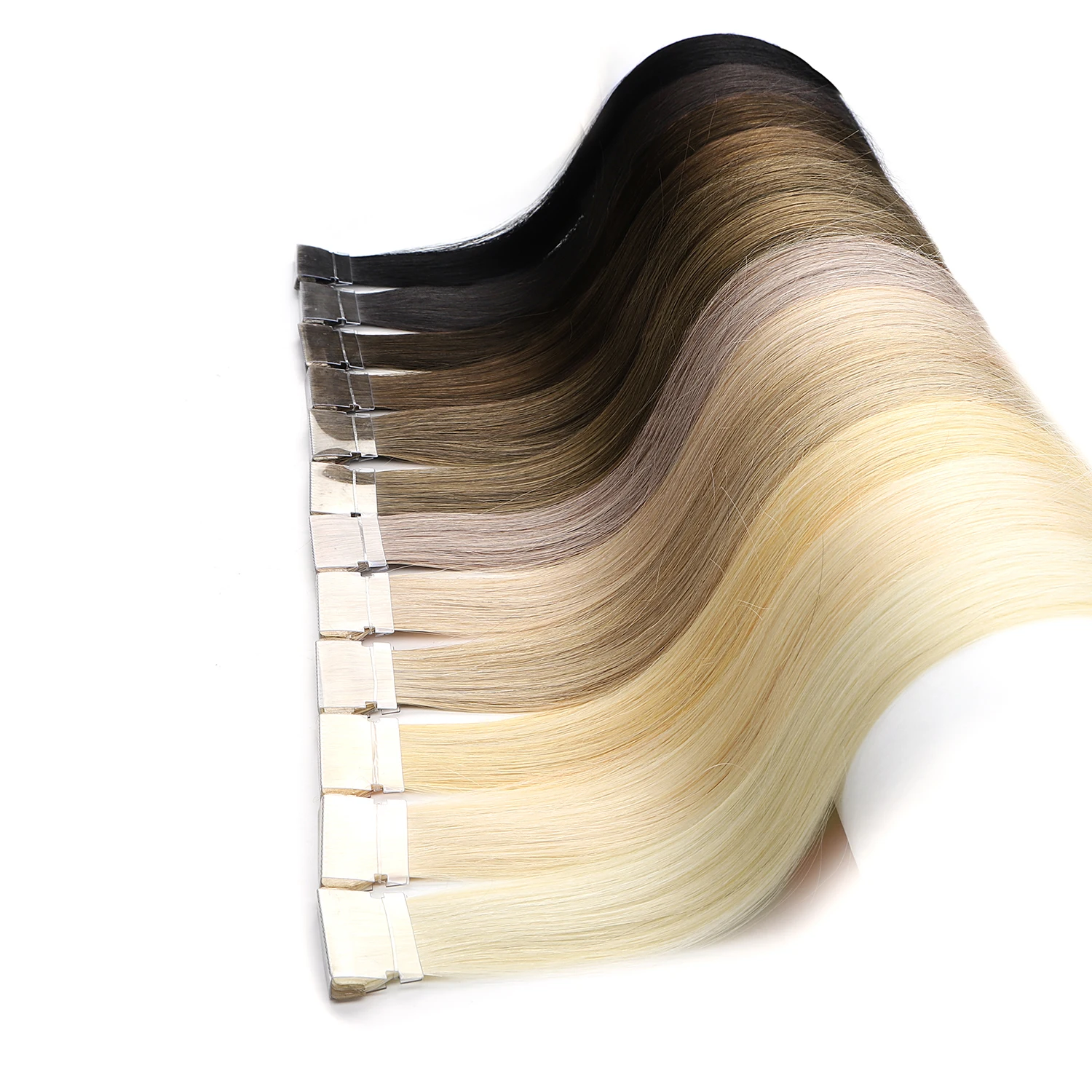
K.SWIGS 100% Remy Hair Tape In Human Hair Extensions PU Skin Weft Tape In Hair 