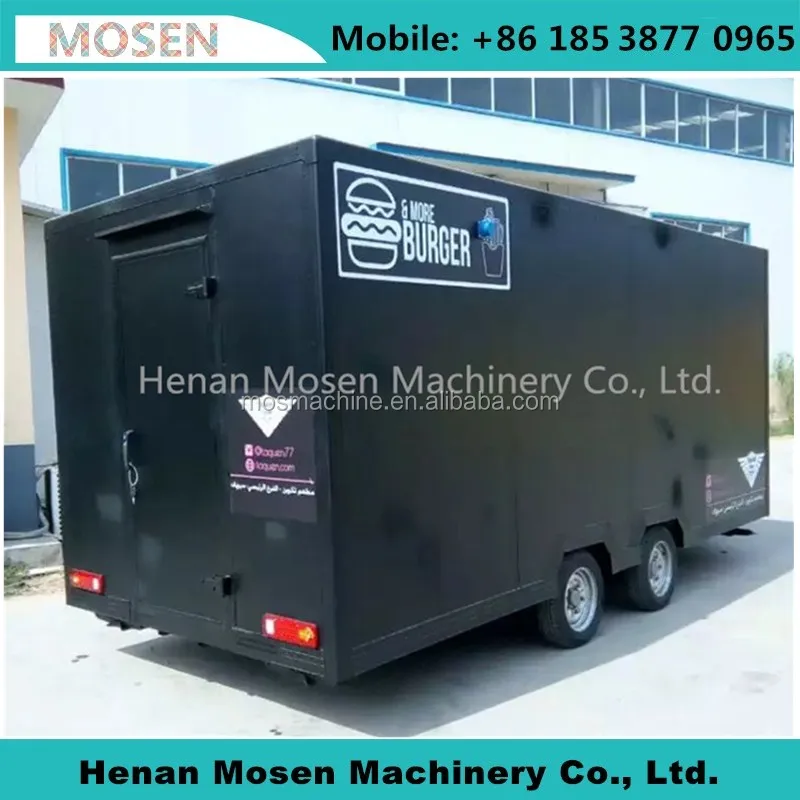 Chinese New Designed Mobile Fast Food Trailer/Food Catering Truck/Burger Vending Kiosk