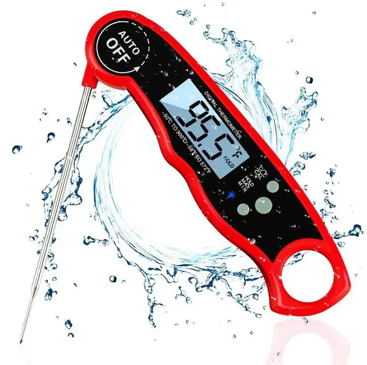 
2018 digital instant read kitchen meat thermometer for cooking with LCD backlit 