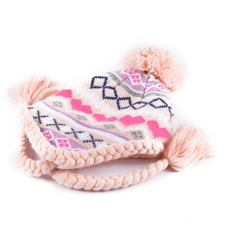 Keep Warm Children Winter Hat/Jacquard Knit Hat/Kids Beanies