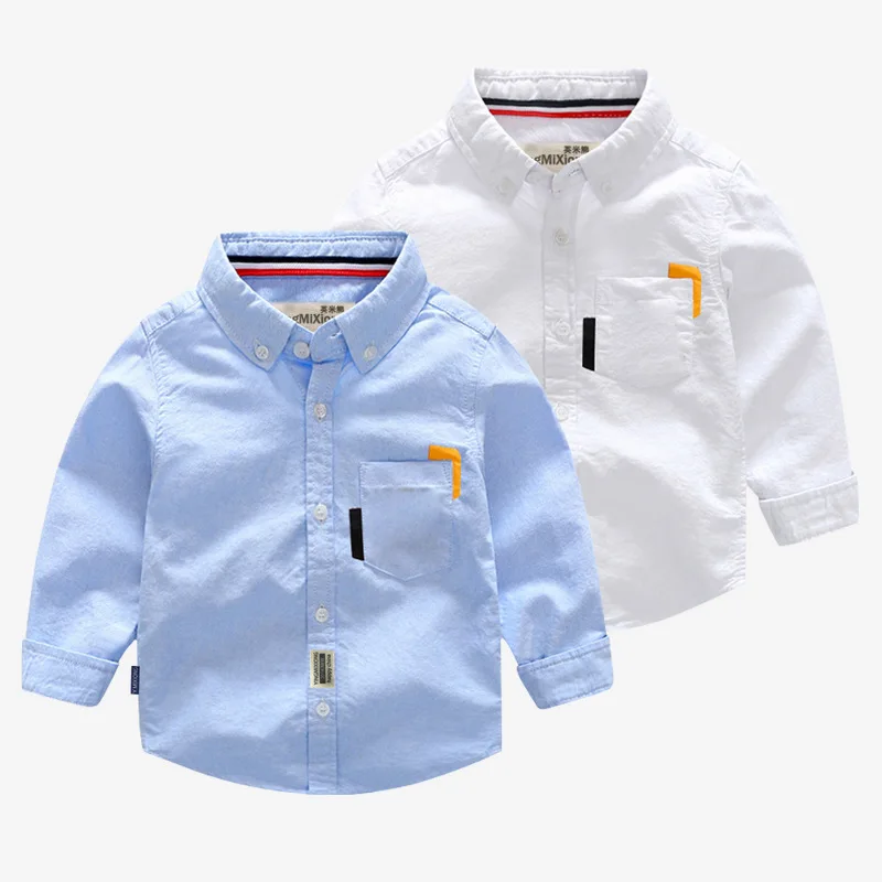 
Boy Formal Long Sleeves Organic Cotton For School Kids White Shirt Of China Top Ten Selling Products 