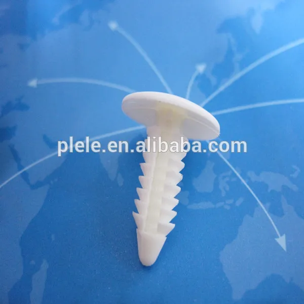 Фиксирующий автомобильный зажим пластиковая заклепка с белым деревом