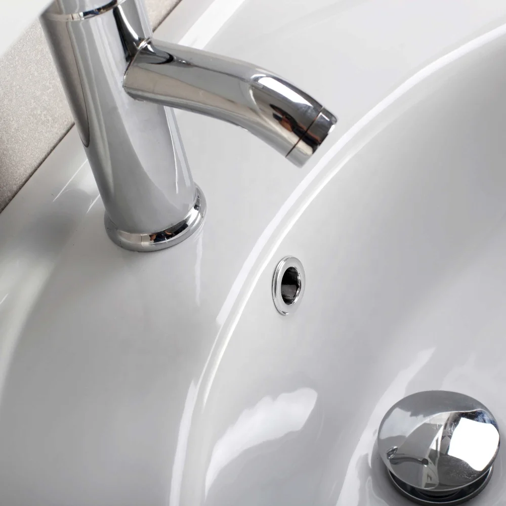 
30 inches White Transitional Bathroom Vanity with White Integrated Ceramic Sink 