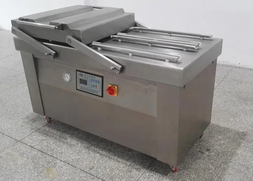 DZ-600/2SD Four Sealing Lines Double Chamber Vacuum Packaging Machine  for Food / Fresh Meat
