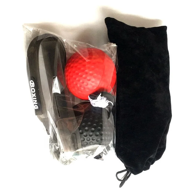 2021 Hot Amazon hot sale PU rubber Soft and hard training Boxing magic Ball Boxing reflex Ball With Silicone sweat Headband
