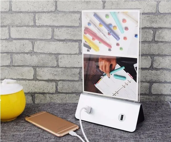 2023 trending gadgets menu power bank 13000mah menu holder power bank tables restaurant bar and cafe Hopepower shenzhen GZ China