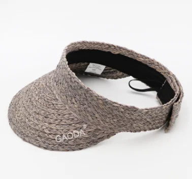 Foldable  Straw Sun Visor Summer Hat For Women And Girl