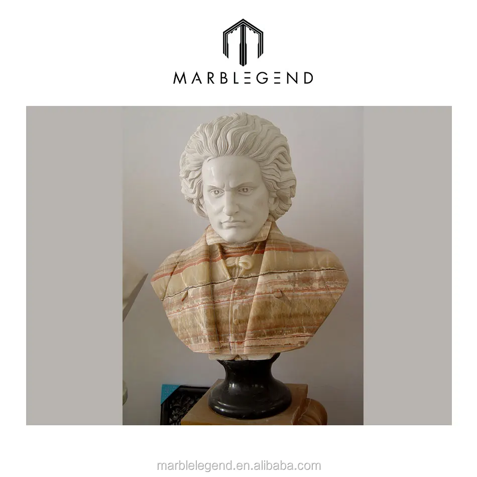 Famous ancient man natural marble bust sculpture