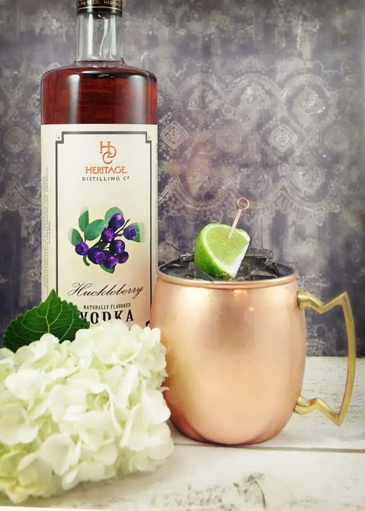 30%  Heritage Huckleberry vodka liquor 50ml