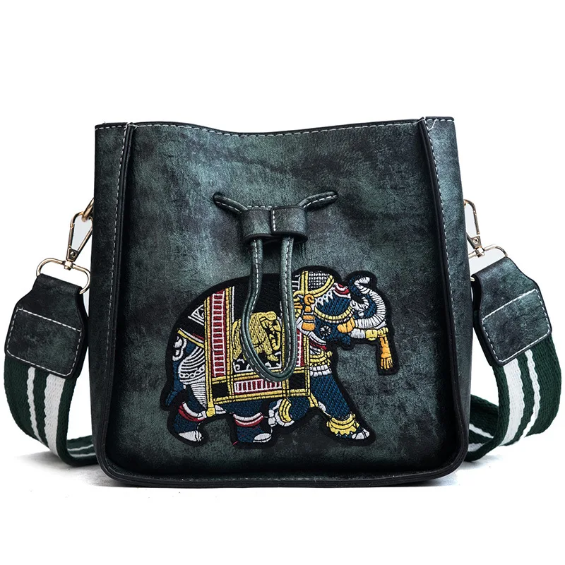 New Design Wholesale Popular Leather Bucket Shoulder Lady Bag