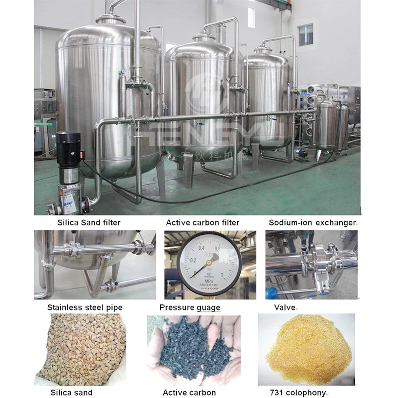 Hengyu chemical plant/mineral water processing machine/water treatment system plant sodium ion exchanger tratamiento del agua