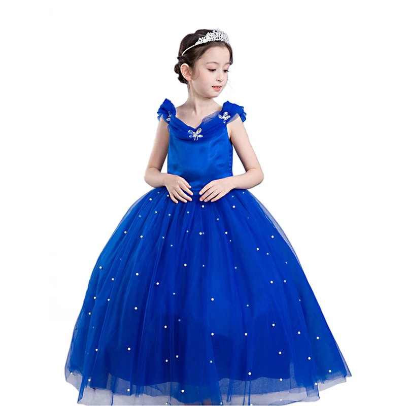 Children cosplay  Cinderella princess dress cosplay Halloween costume party Dress
