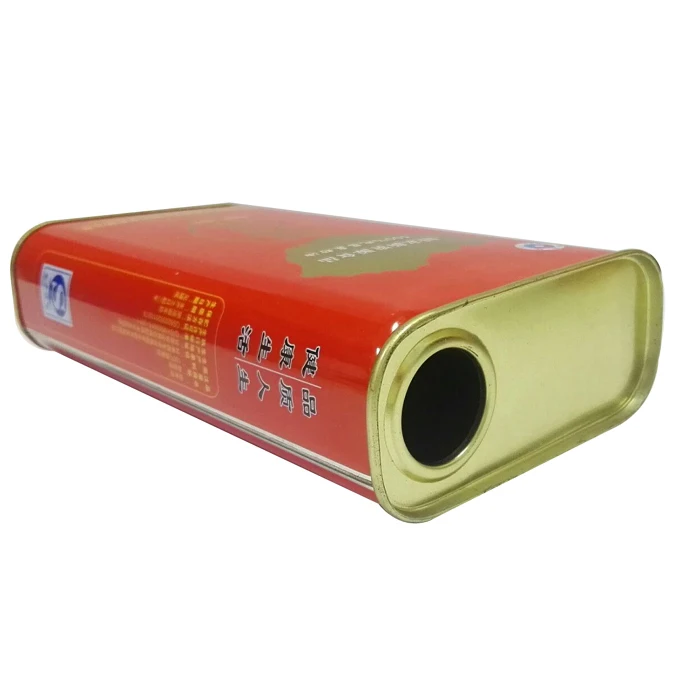 1 литр круглые металлические прямоугольные банки с крышками пустые жестяные банки с гибким носиком для оливкового масла Оловянная банка квадратная