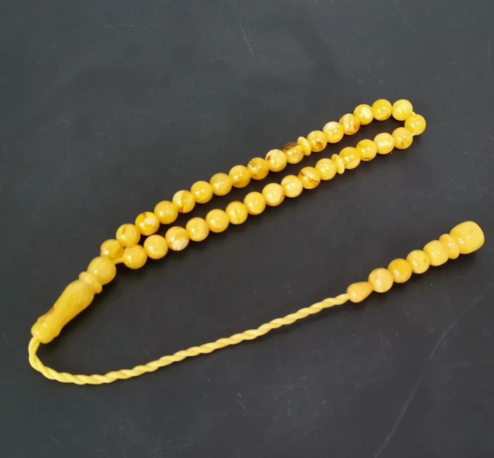 Wholesale smell 8mm 33 beads amber prayer beads rosary