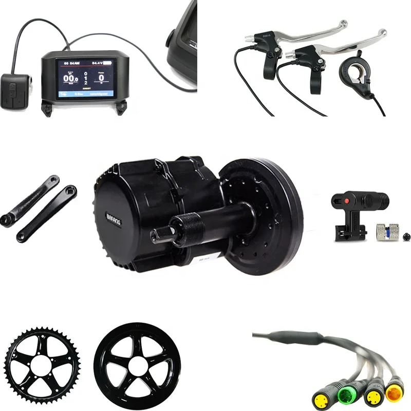 Color screen ! bafang bbs01b 36v 250w newest version electric bike motor mid drive kit