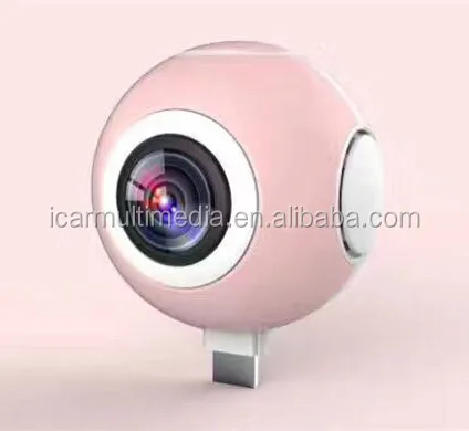 
2017 newest 720 degree panoramic camera make 360 camera video 1080p30fps contact with phone directly 