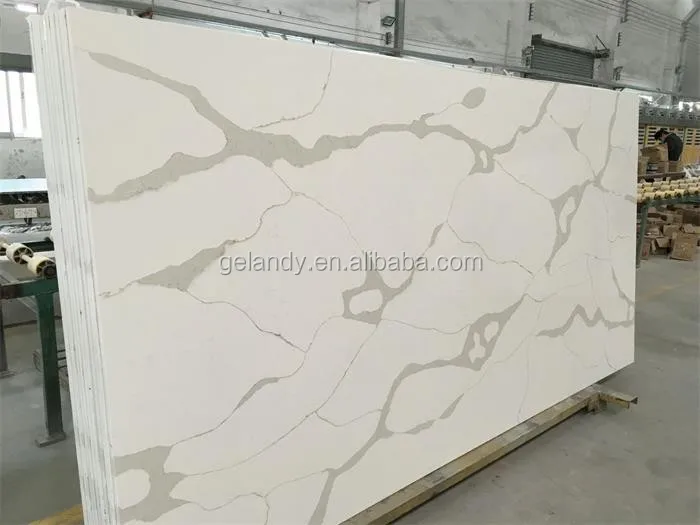
Marble Like Artificial Stone Quartz Countertops With Veins 
