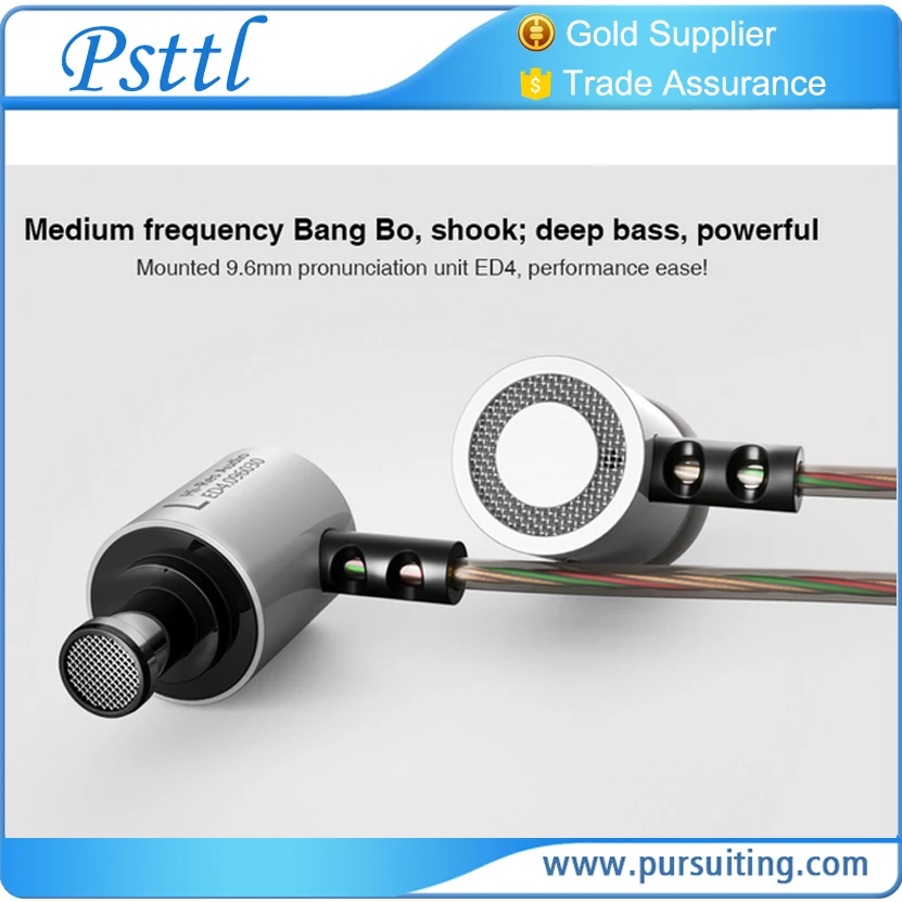 Brand 2 Color Headset Earbuds Noise Cancelling KZ ED4 HIFI Stereo Super Bass Shenzhen Earphone