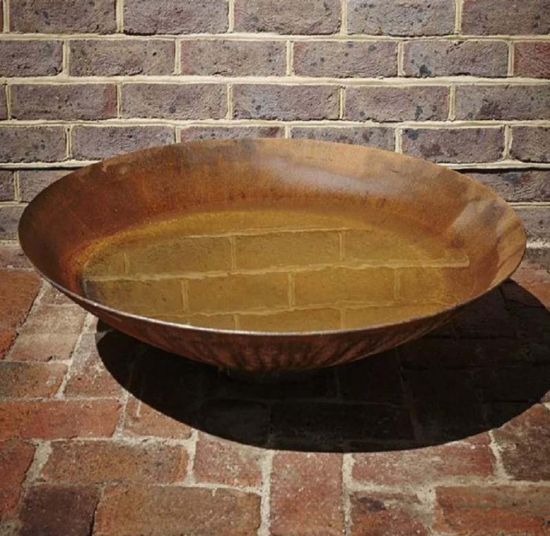 110cm CORTEN steel water bowl decorative garden fountain/waterfall