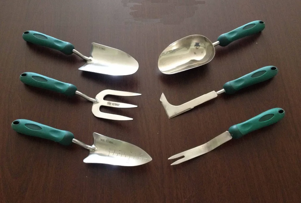 
Gardening Hand Trowel Tools with High Quality Stainless Steel Head ASH Wood Handle Garden Flower Tool Set 