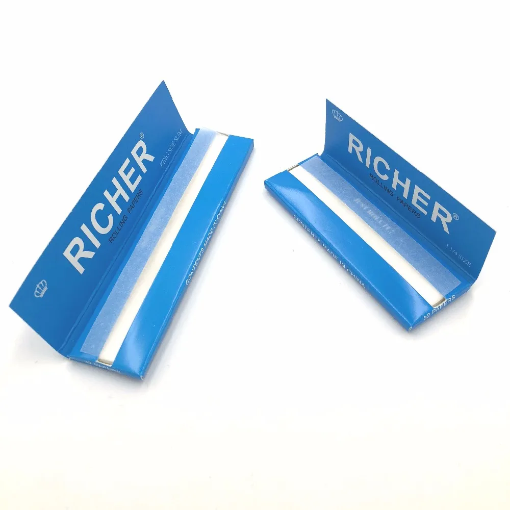 Custom bleached cigarette rolling papers 70*36mm